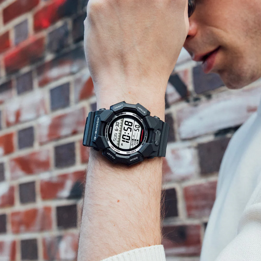 CASIO G-SHOCK GD-010-1DR STANDARD DIGITAL BLACK WATCH - Image 16