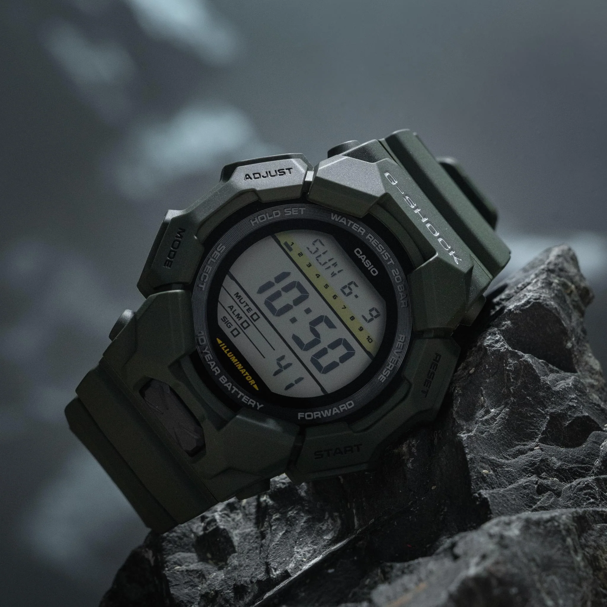 CASIO G-SHOCK GD-010-3DR STANDARD DIGITAL GREEN WATCH - Image 12