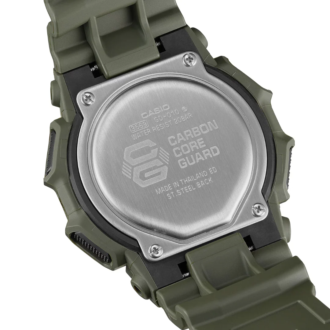 CASIO G-SHOCK GD-010-3DR STANDARD DIGITAL GREEN WATCH - Image 4