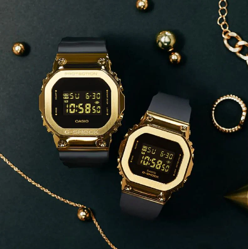 CASIO G-SHOCK GM-5600G-9DR DIGITAL GOLD BLACK WATCH - Image 10