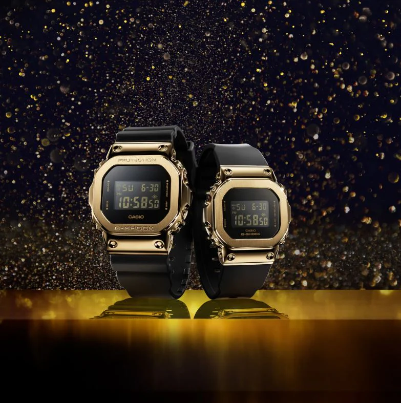 CASIO G-SHOCK GM-5600G-9DR DIGITAL GOLD BLACK WATCH - Image 2