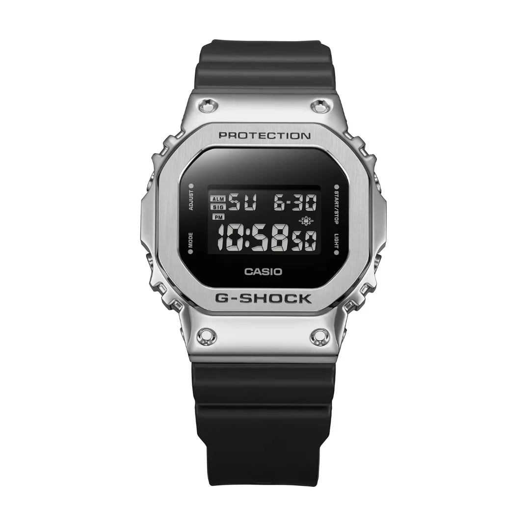 CASIO G-SHOCK GM-5600U-1DR DIGITAL SILVER BLACK WATCH - Image 3