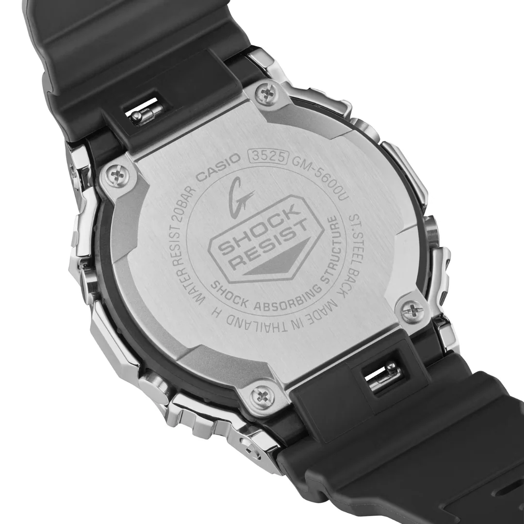 CASIO G-SHOCK GM-5600U-1DR DIGITAL SILVER BLACK WATCH - Image 7