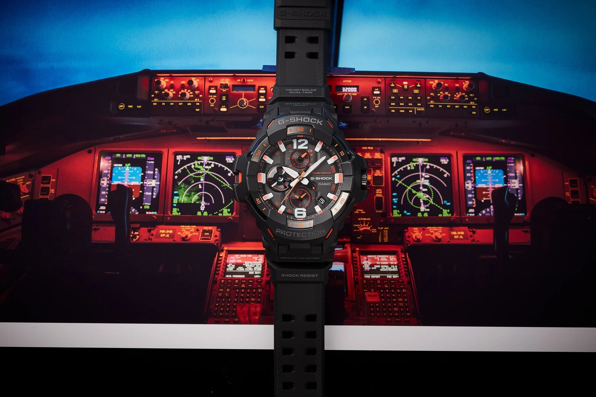 CASIO G-SHOCK GR-B300-1A4DR MASTER OF G ANALOG-DIGITAL BLACK WATCH - Image 11