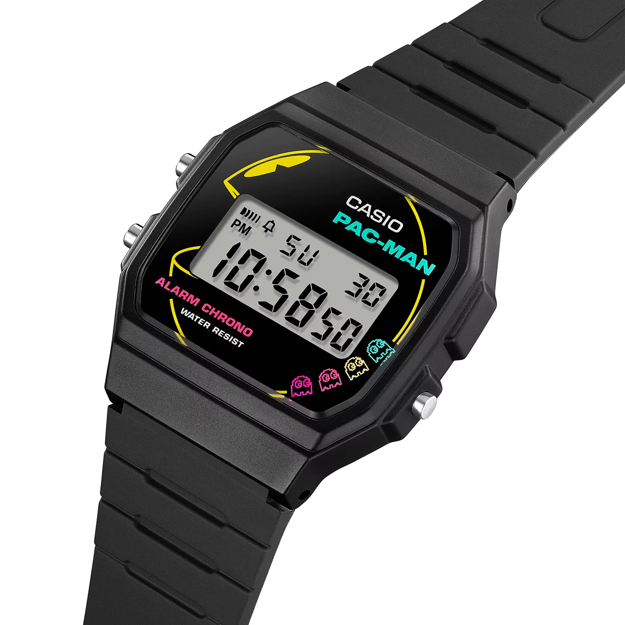CASIO G-SHOCK PAC-MAN COLLABORATION STANDARD MEN WATCH F-91WPC-1ADR - Image 2