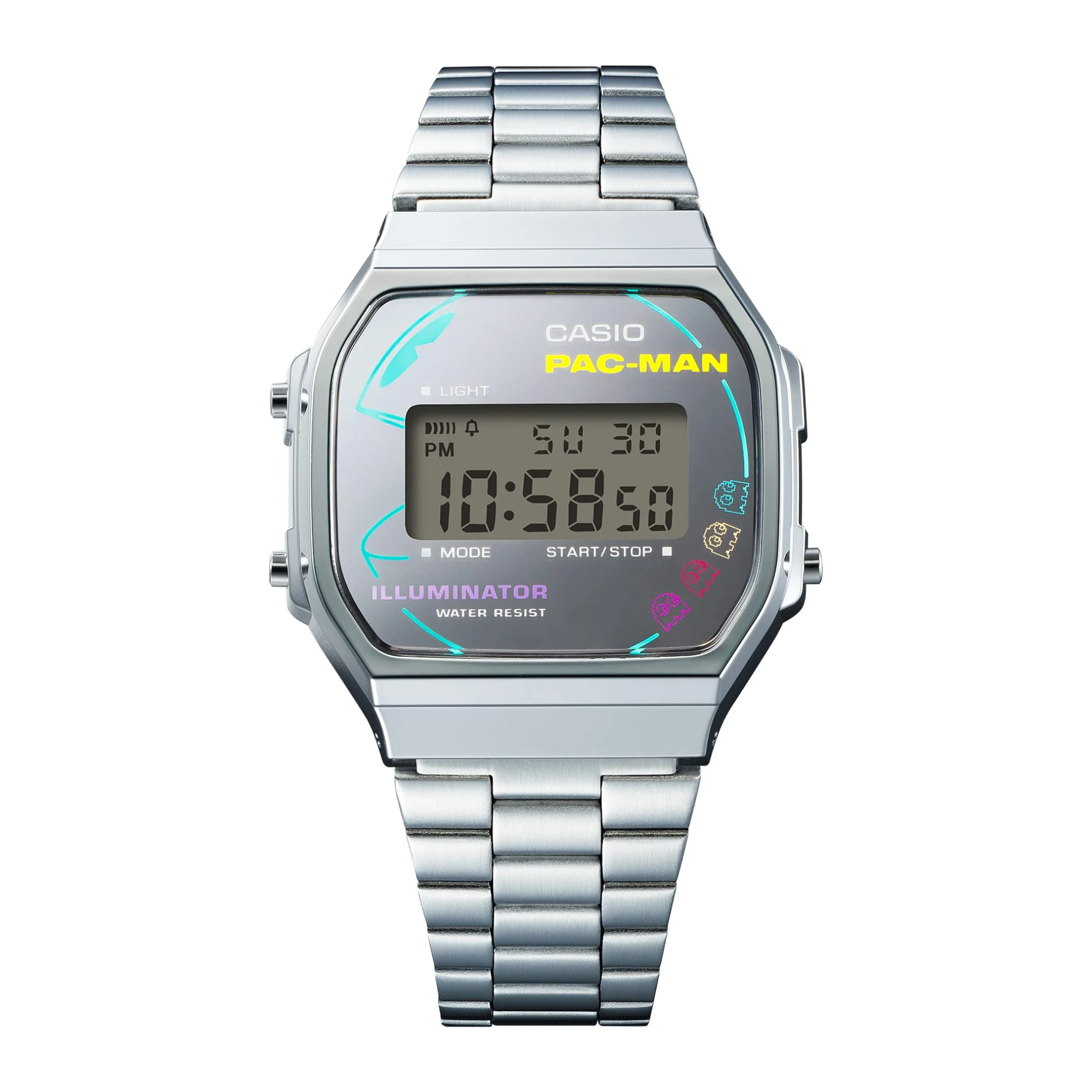 CASIO G-SHOCK PAC-MAN COLLABORATION VINTAGE MEN WATCH A168WEPC-7ADR