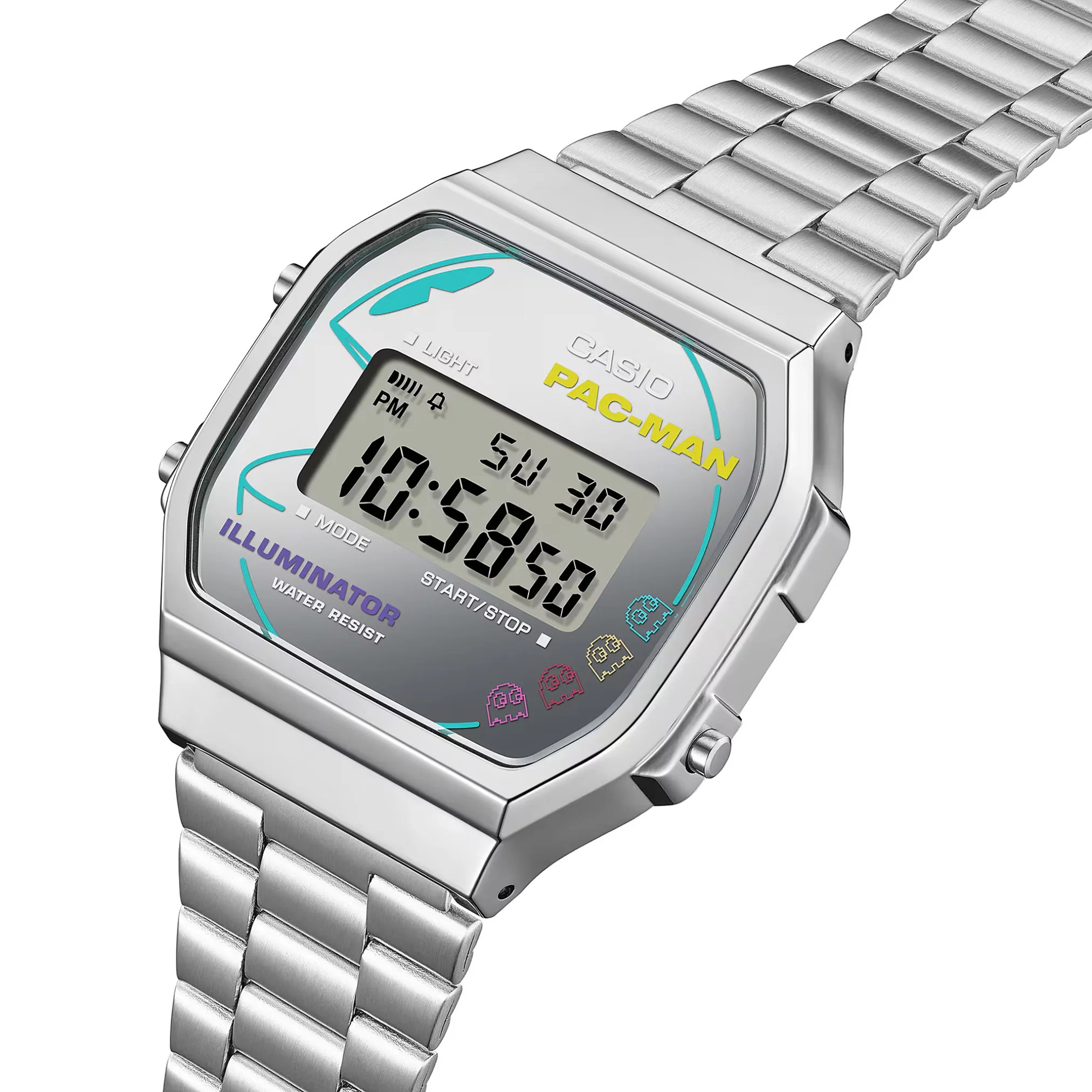 CASIO G-SHOCK PAC-MAN COLLABORATION VINTAGE MEN WATCH A168WEPC-7ADR - Image 2