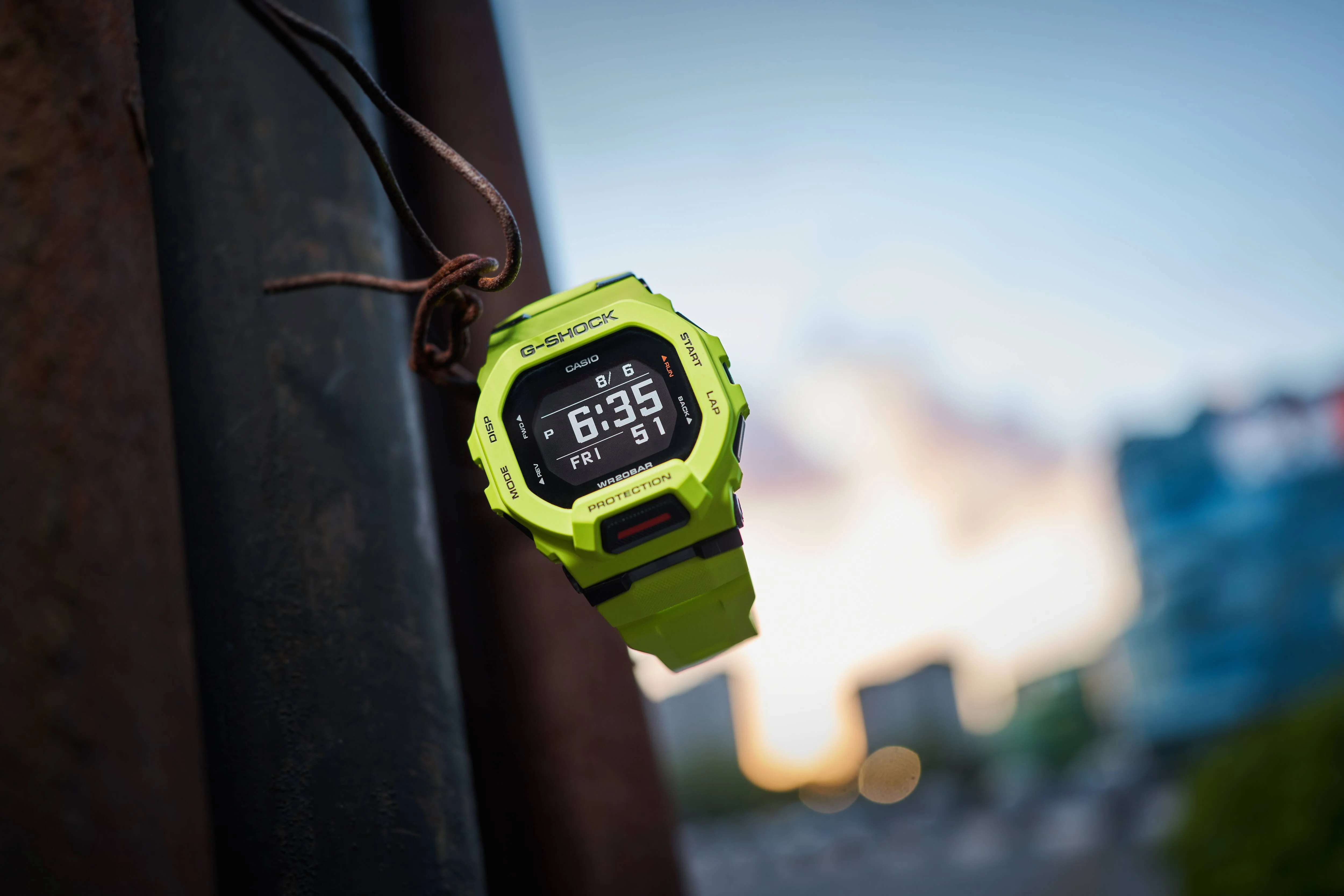 CASIO G-SHOCK SPORTS GBD-200-9DR DIGITAL LIME GREEN WATCH - Image 5