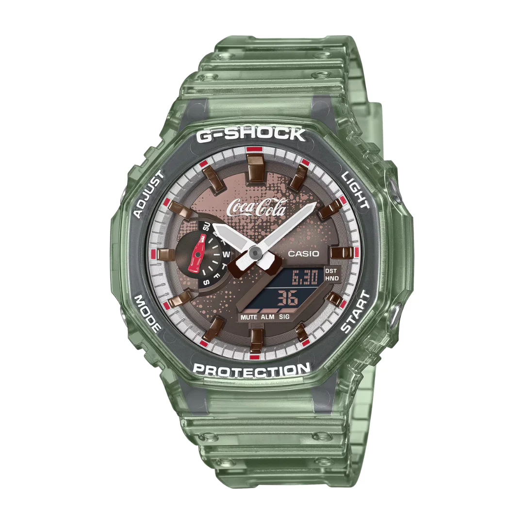 CASIO G-SHOCK X COCA-COLA GA-2100CC-3ADR ANALOG-DIGITAL MEN WATCH