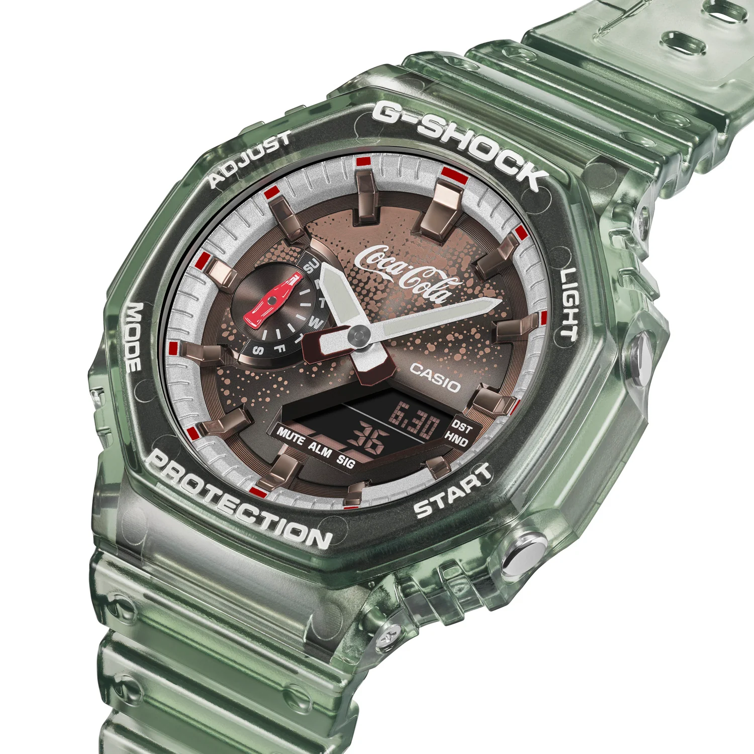 CASIO G-SHOCK X COCA-COLA GA-2100CC-3ADR ANALOG-DIGITAL MEN WATCH - Image 2