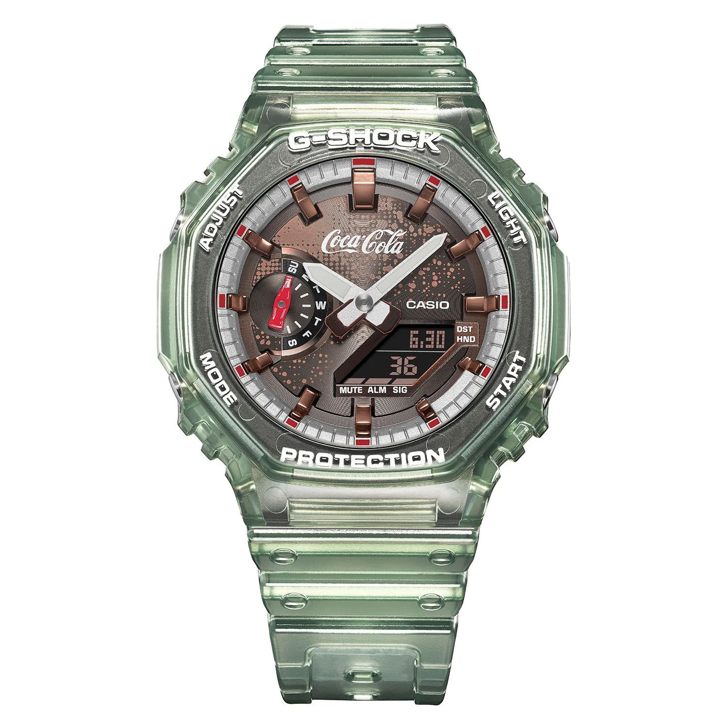 CASIO G-SHOCK X COCA-COLA GA-2100CC-3ADR ANALOG-DIGITAL MEN WATCH - Image 7
