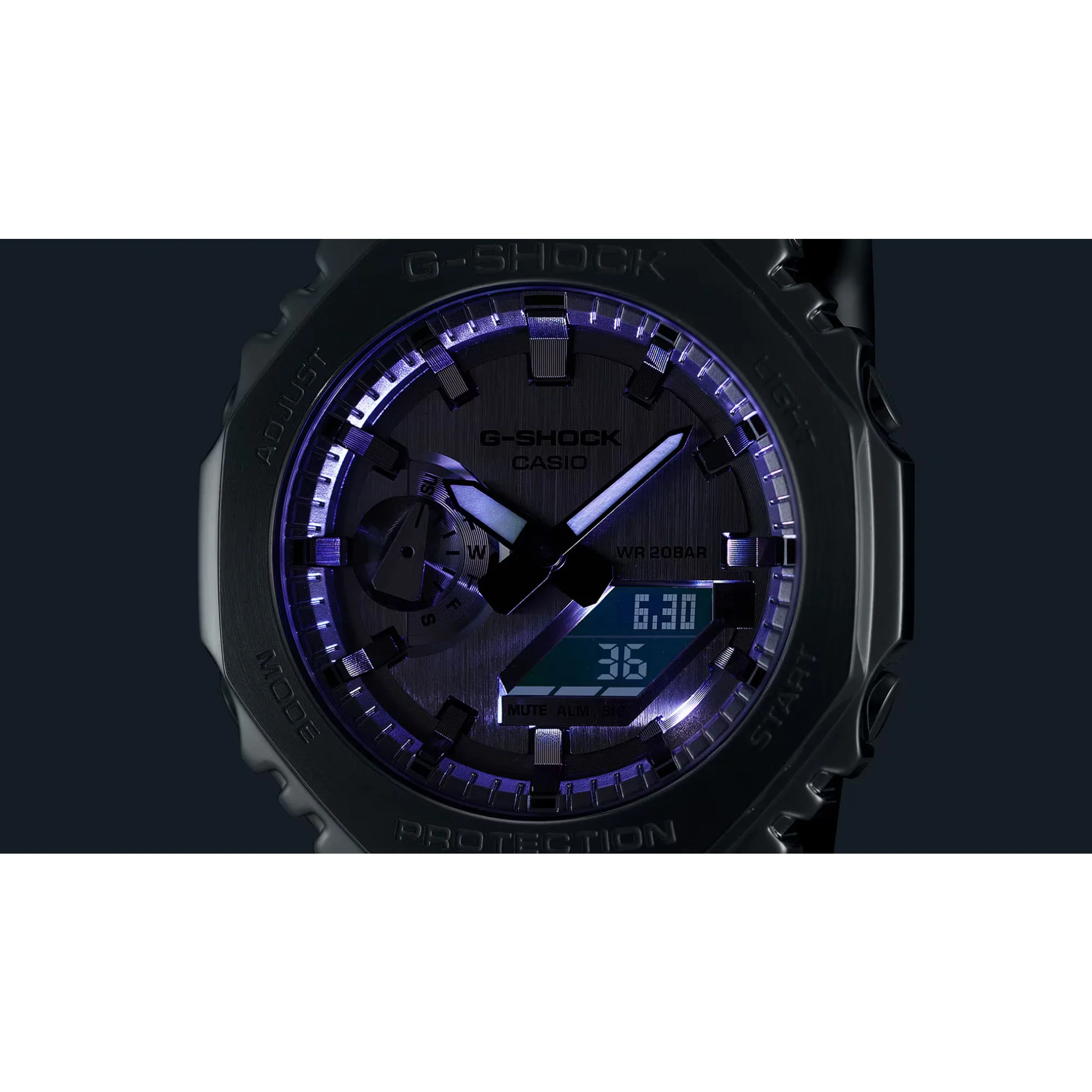 CASIO G-SHOCK G-STEEL GM-2100YM-8ADR FINE METALLIC ANALOG-DIGITAL SILVER WATCH - Image 7