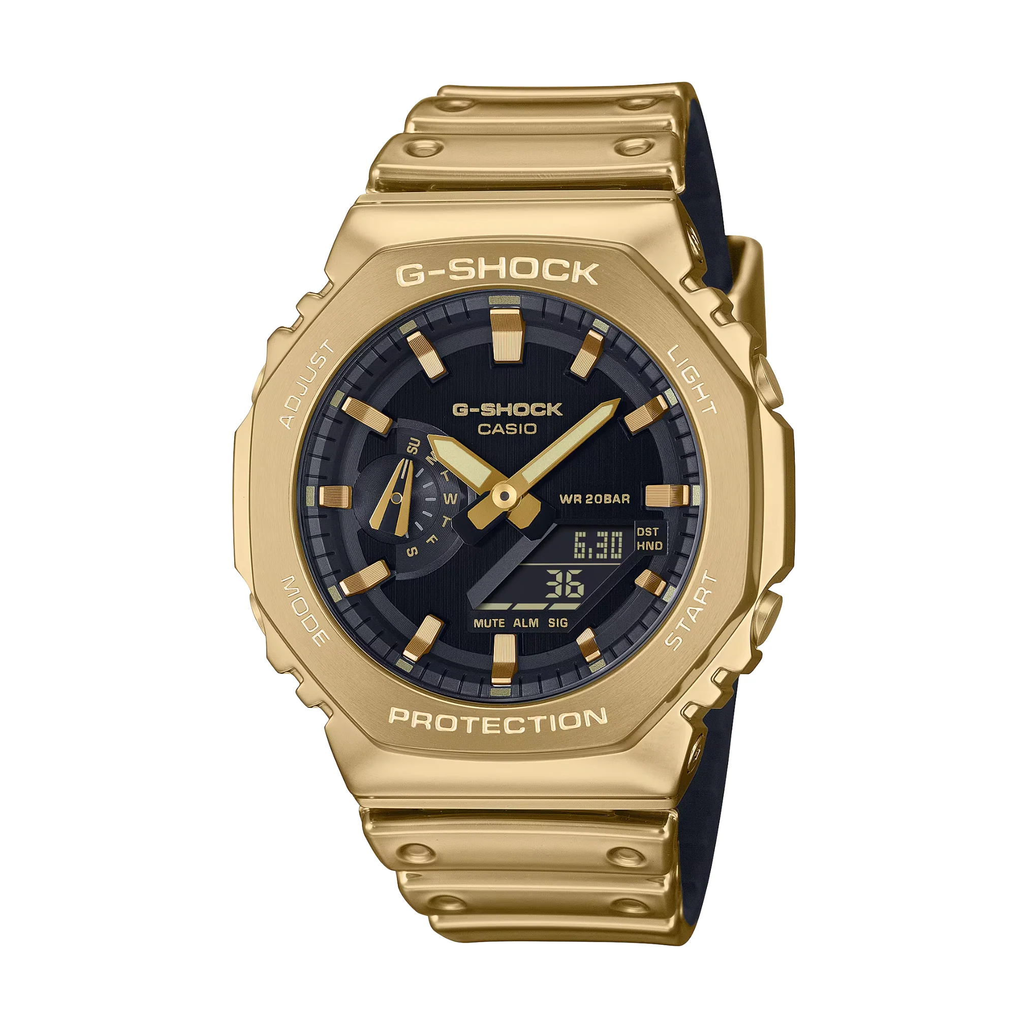 CASIO G-SHOCK G-STEEL GM-2100YMG-9ADR FINE METALLIC ANALOG-DIGITAL GOLD WATCH