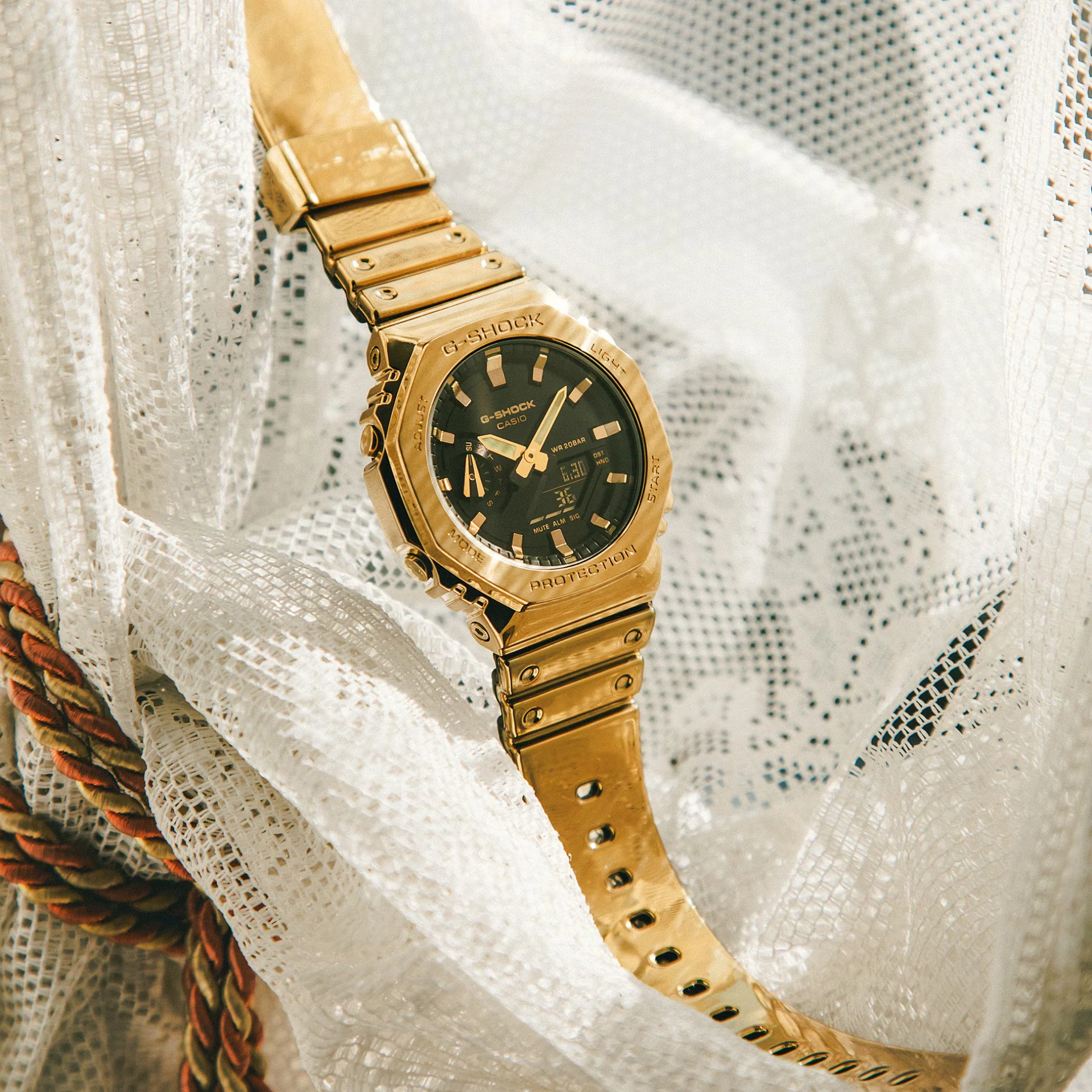 CASIO G-SHOCK G-STEEL GM-2100YMG-9ADR FINE METALLIC ANALOG-DIGITAL GOLD WATCH - Image 5