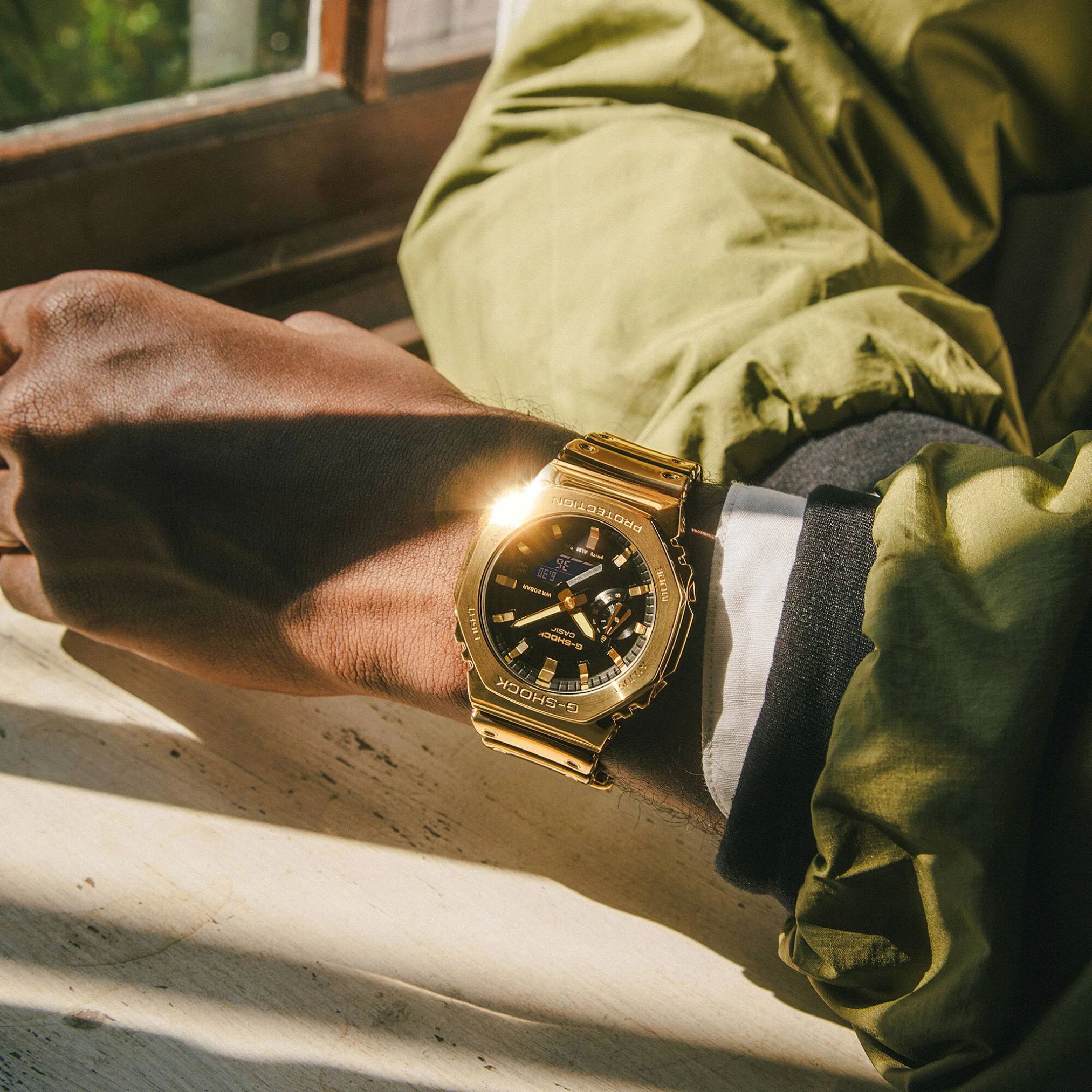 CASIO G-SHOCK G-STEEL GM-2100YMG-9ADR FINE METALLIC ANALOG-DIGITAL GOLD WATCH - Image 6