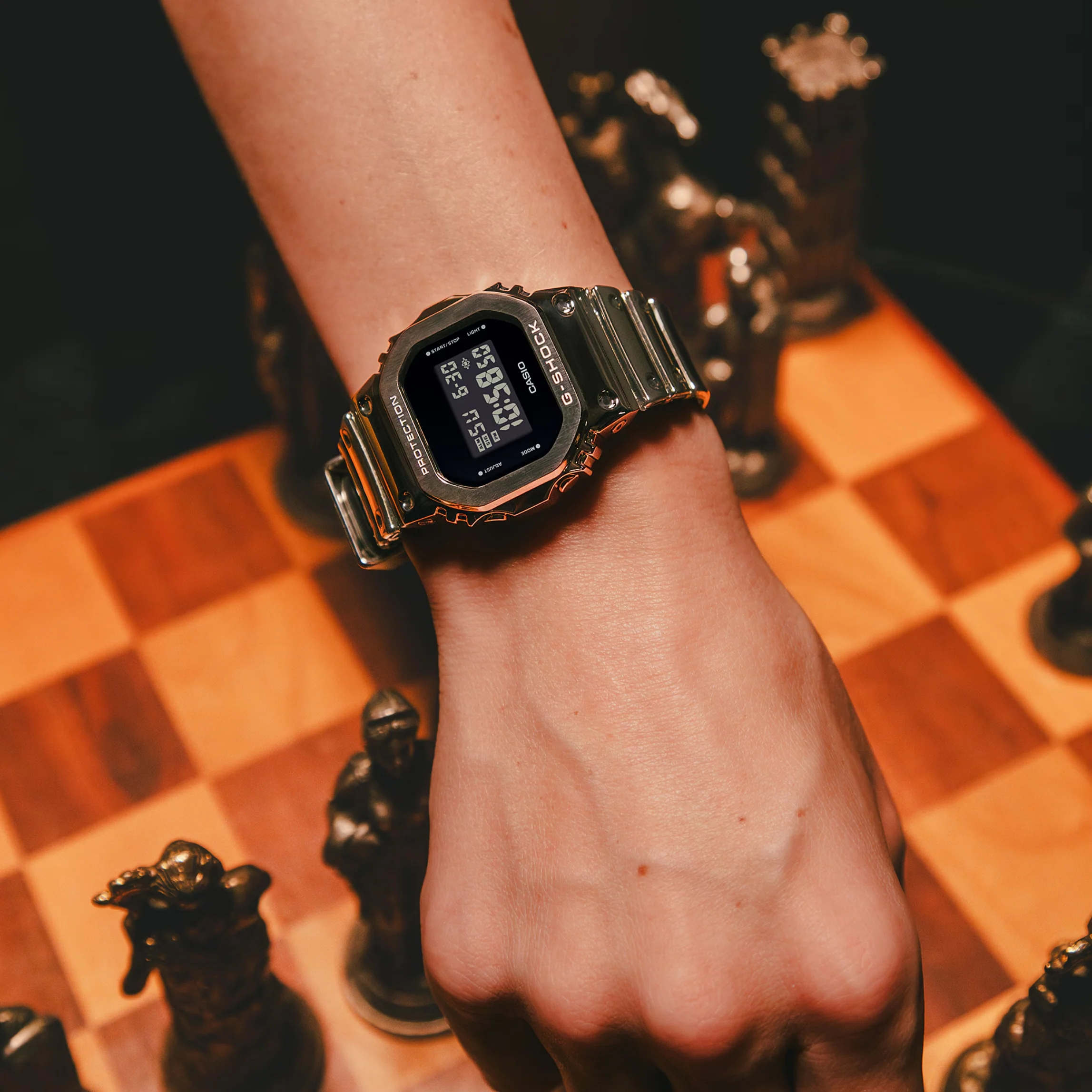 CASIO G-SHOCK G-STEEL GM-5600YM-8DR FINE METALLIC DIGITAL SILVER WATCH - Image 6