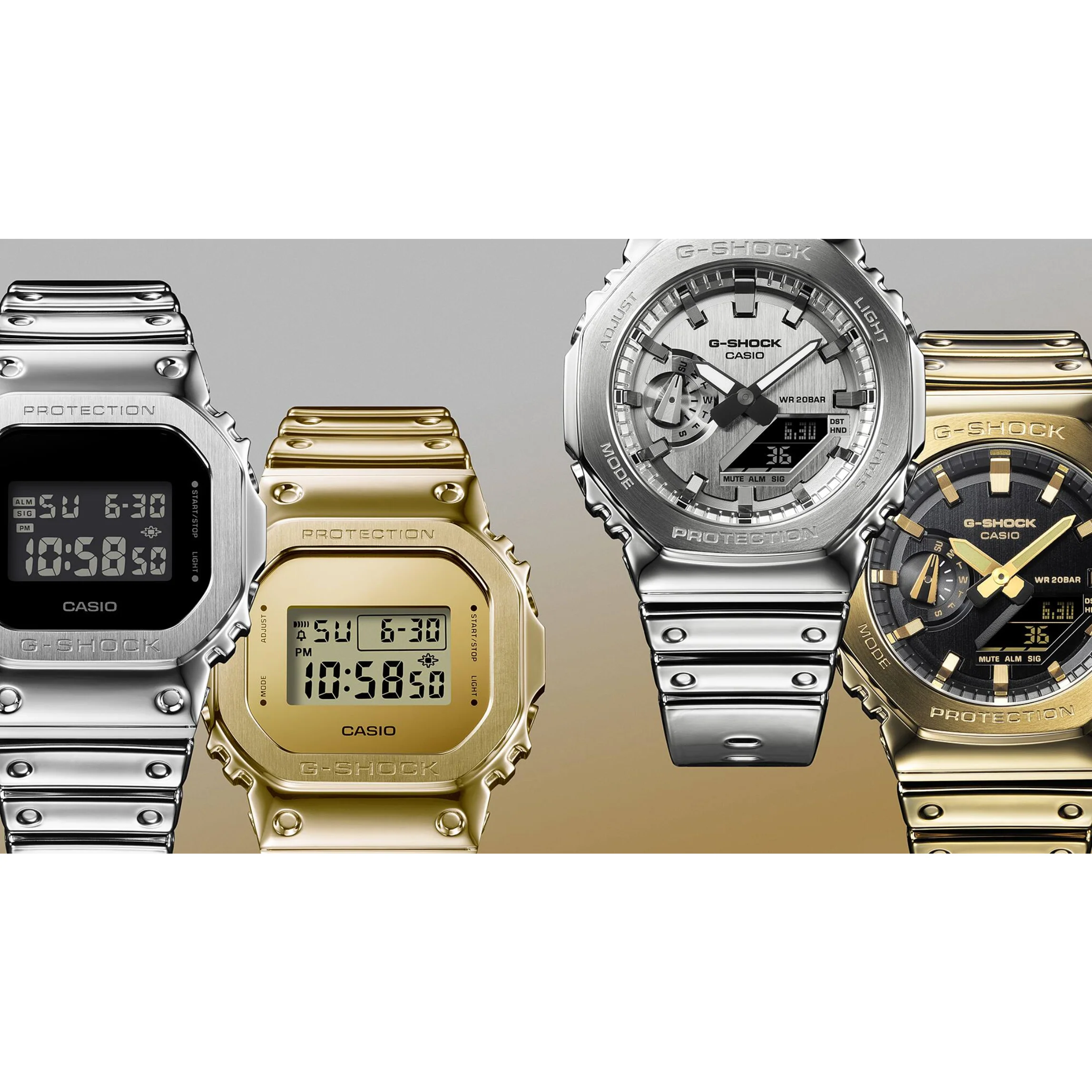 CASIO G-SHOCK G-STEEL GM-5600YMG-9DR FINE METALLIC DIGITAL GOLD WATCH - Image 10