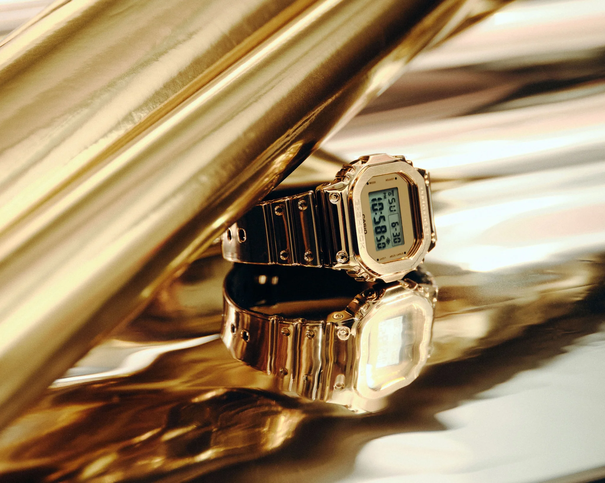 CASIO G-SHOCK G-STEEL GM-5600YMG-9DR FINE METALLIC DIGITAL GOLD WATCH - Image 12