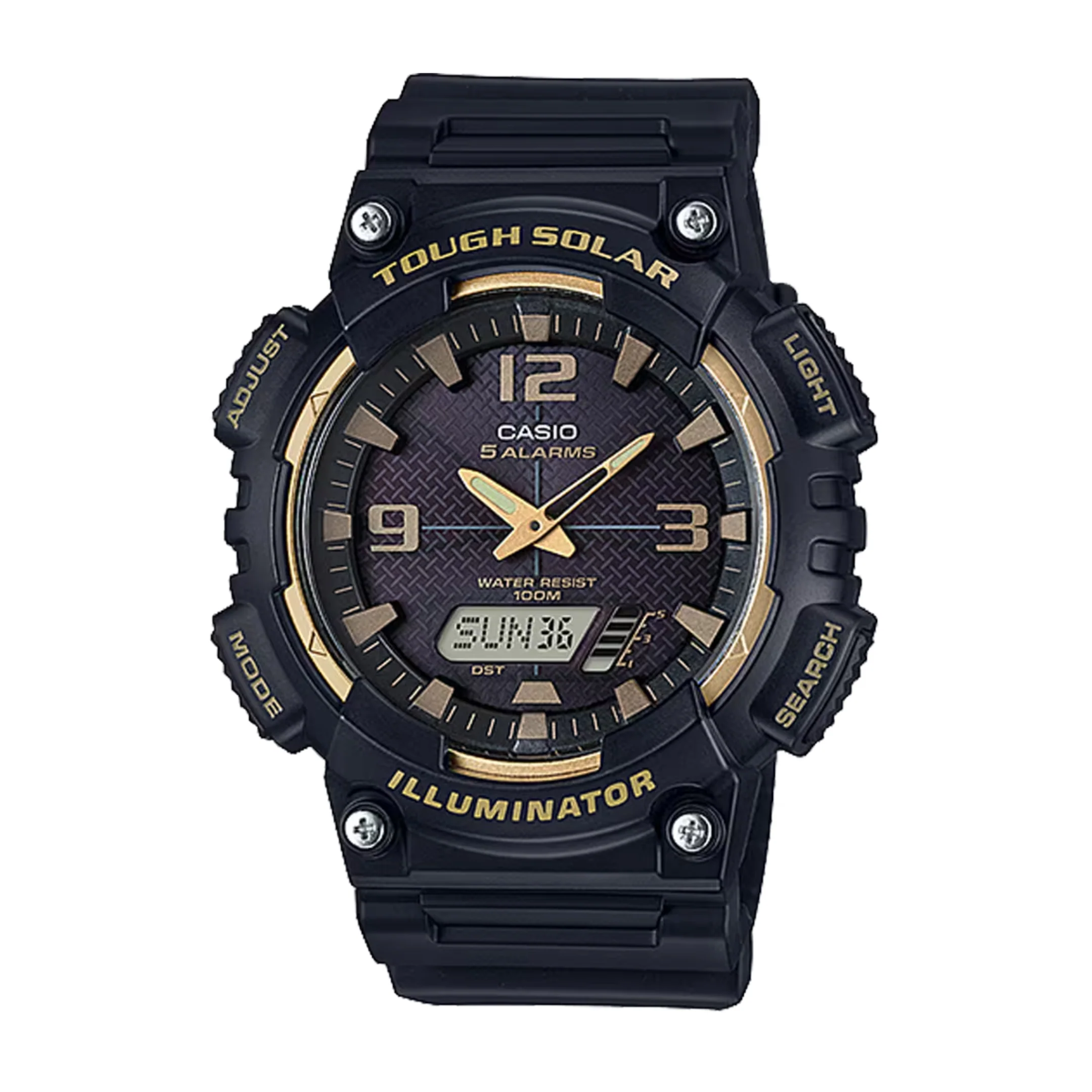 CASIO GENERAL AQ-S810W-1A3VDF ANALOG-DIGITAL SOLAR BLACK MEN WATCH