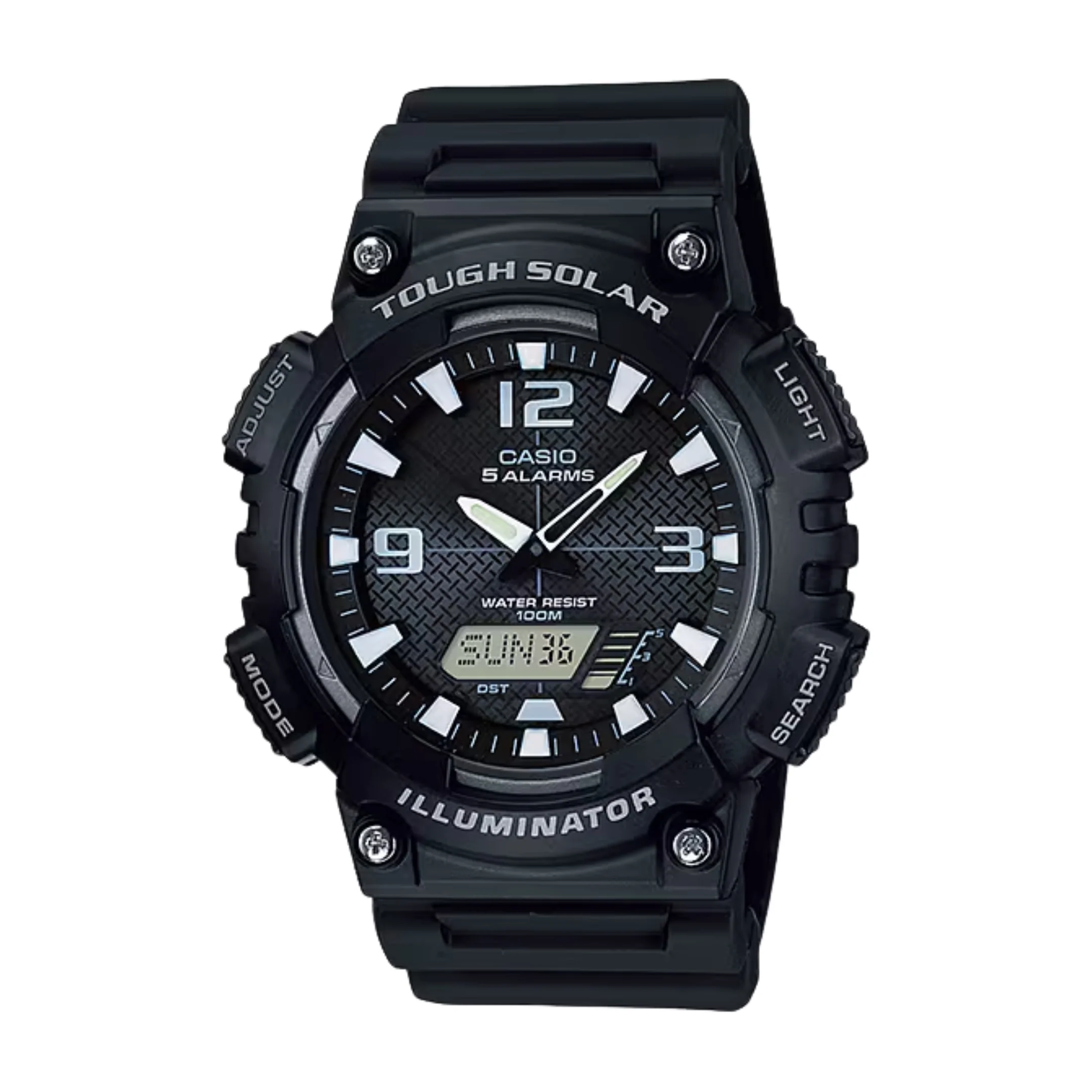 CASIO GENERAL AQ-S810W-1AVDF ANALOG-DIGITAL SOLAR BLACK MEN WATCH