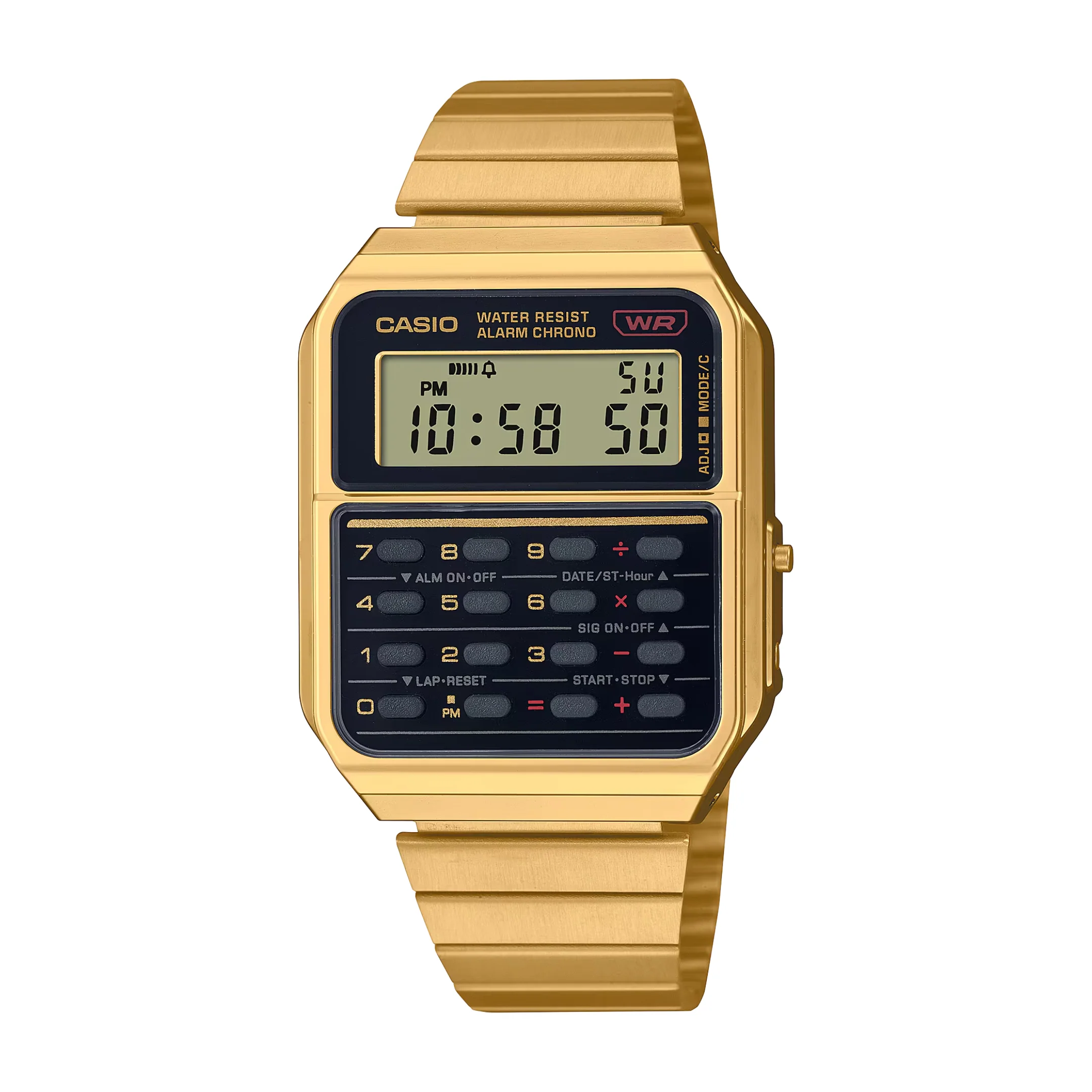 CASIO GENERAL VINTAGE CA-500WEG-1ADF DIGITAL CALCULATOR MEN WATCH