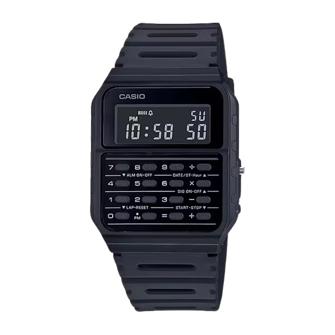 CASIO GENERAL CA-53WF-1BDF DATA BANK DIGITAL BLACK MEN WATCH
