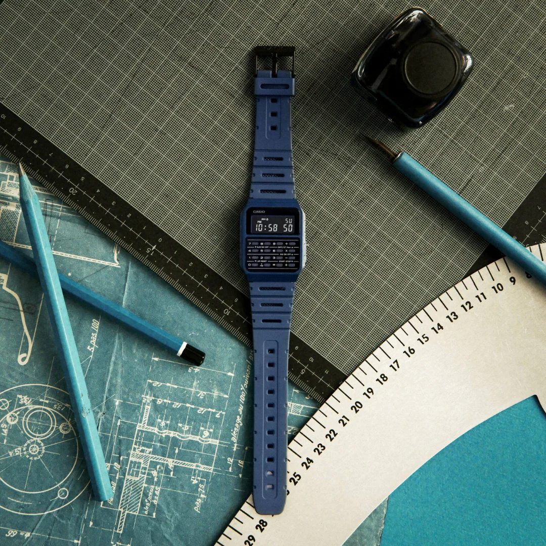 CASIO GENERAL CA-53WF-2BDF DATA BANK DIGITAL BLUE MEN WATCH - Image 3