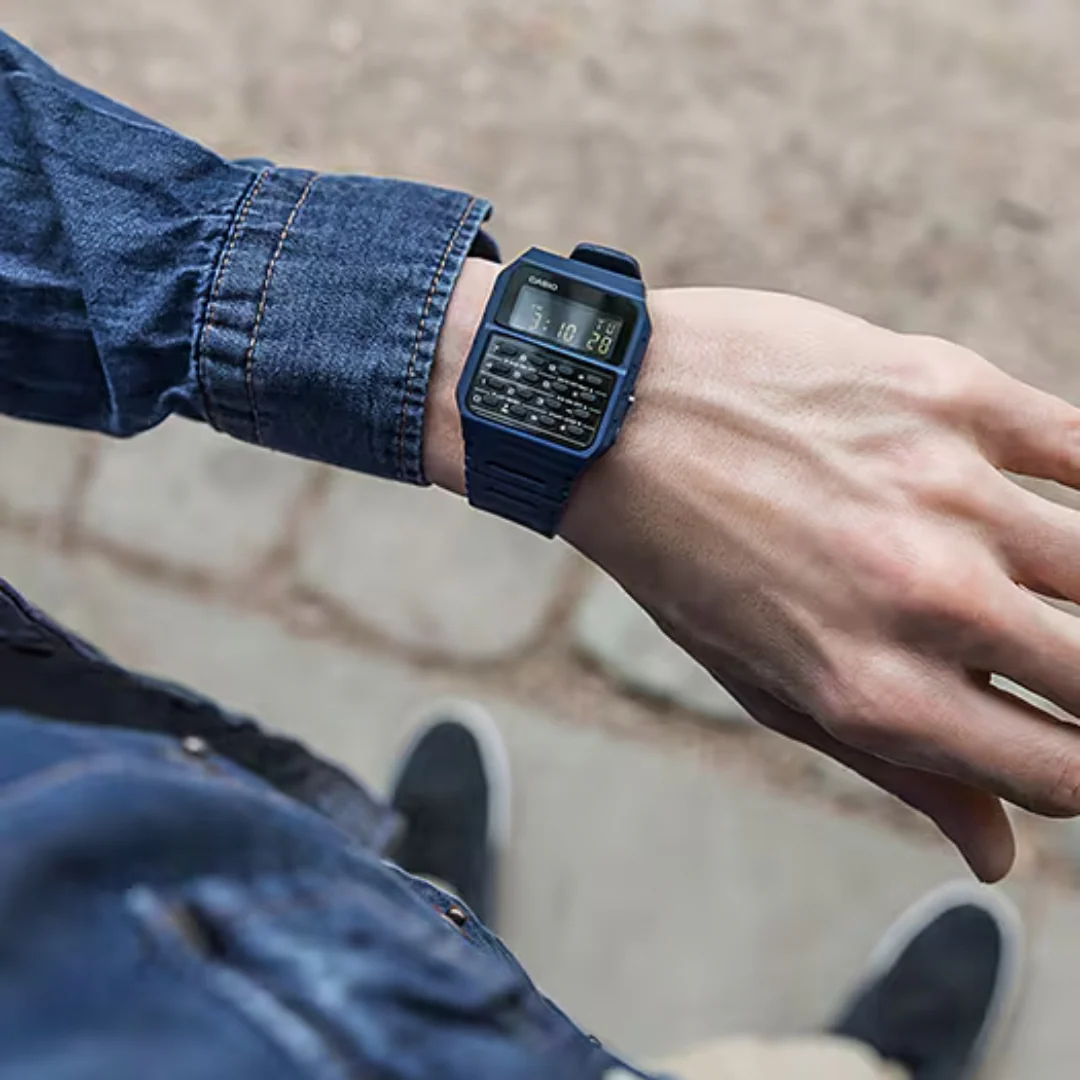 CASIO GENERAL CA-53WF-2BDF DATA BANK DIGITAL BLUE MEN WATCH - Image 4