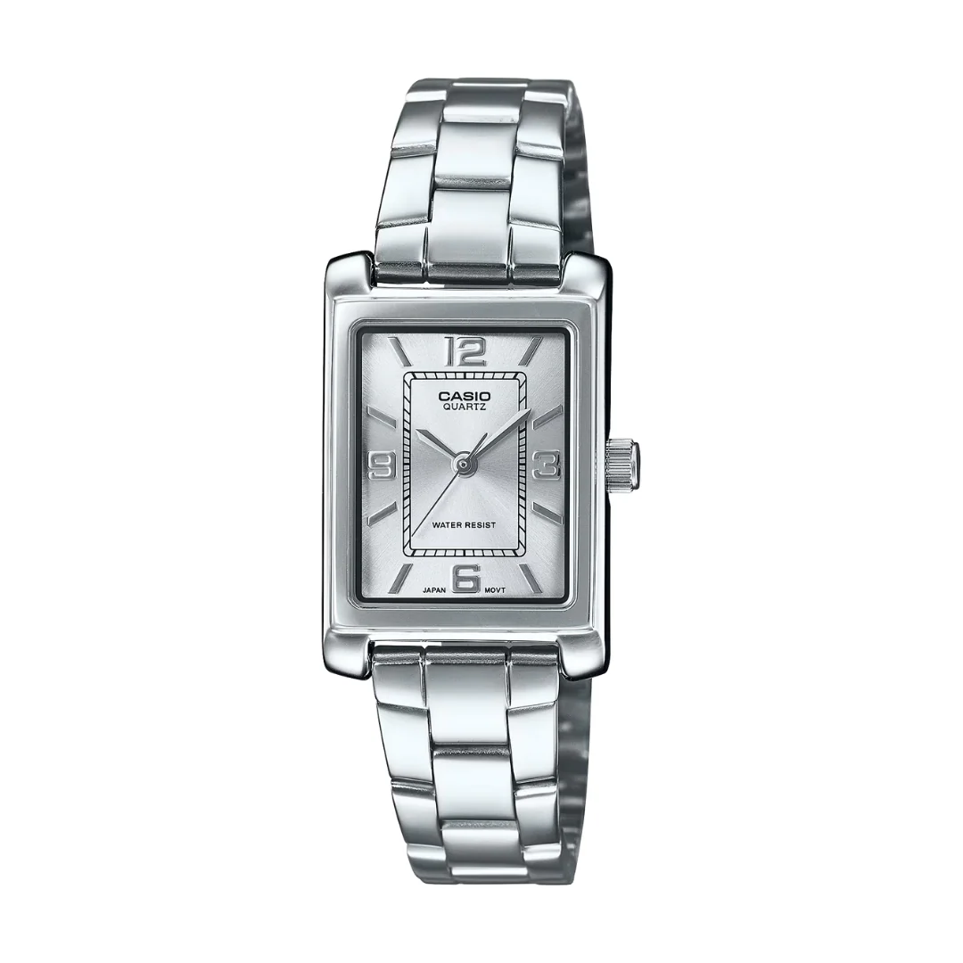 CASIO GENERAL LTP-1234DD-7ADF ANALOG SILVER WOMEN WATCH