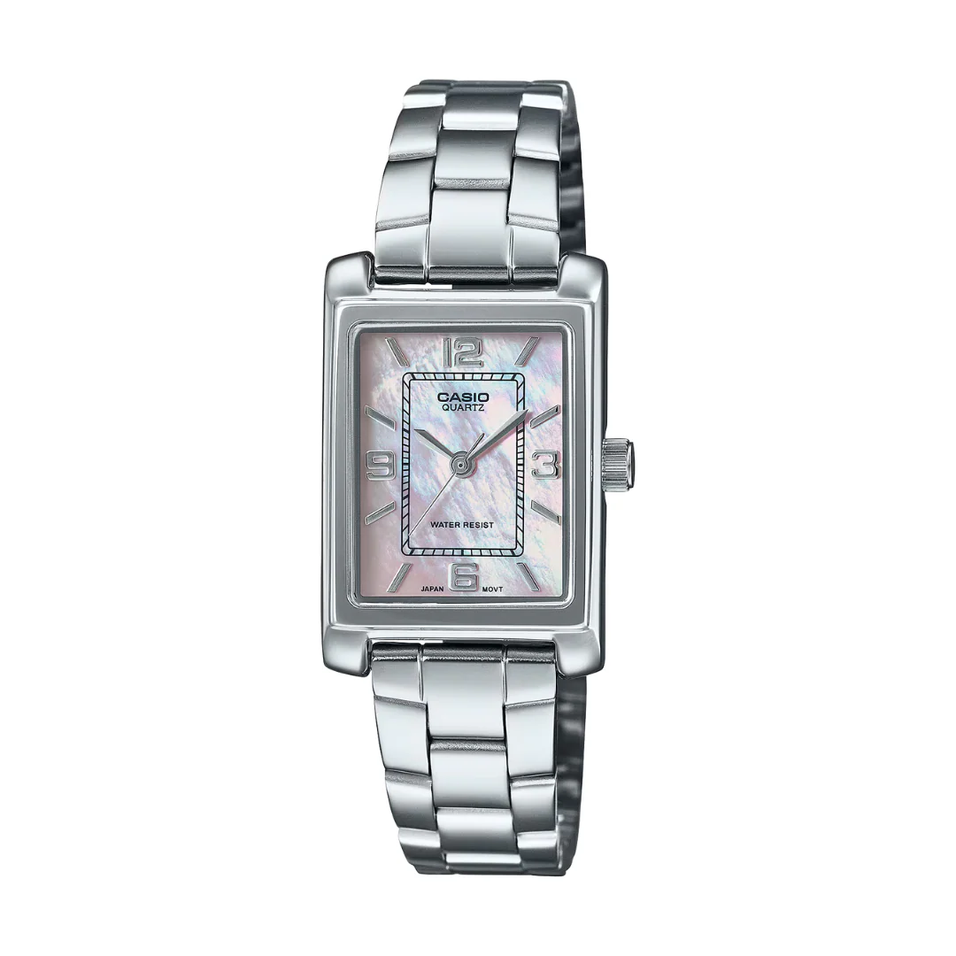 CASIO GENERAL LTP-1234DS-4ADF ANALOG SILVER WOMEN WATCH