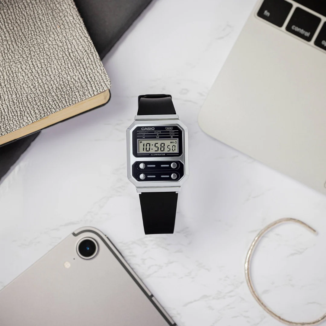 CASIO GENERAL VINTAGE A100WEF-1ADF DIGITAL WOMEN WATCH - Image 3