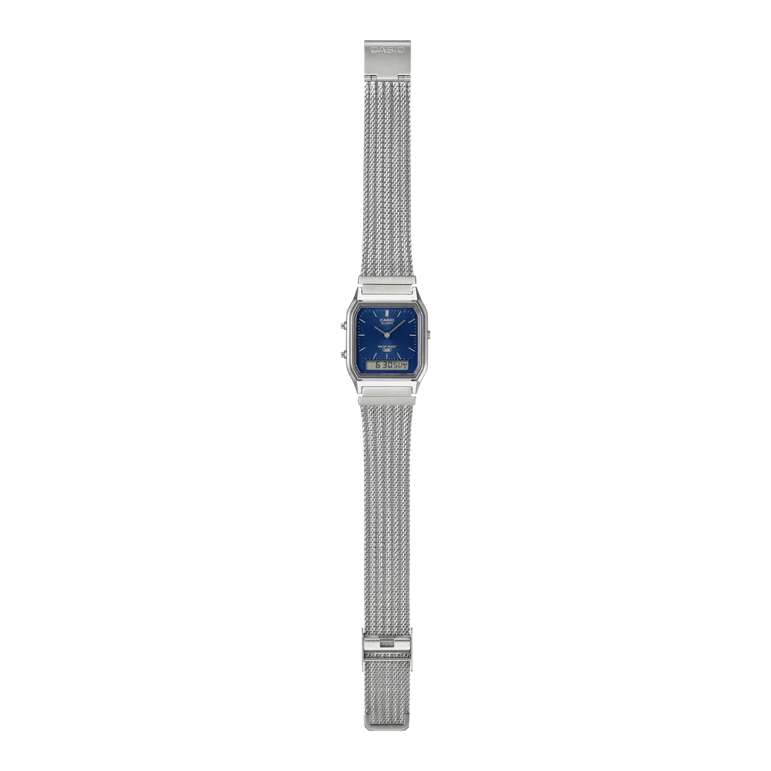 CASIO GENERAL VINTAGE AQ-230EM-2ADF ANALOG-DIGITAL BLUE UNISEX WATCH - Image 5