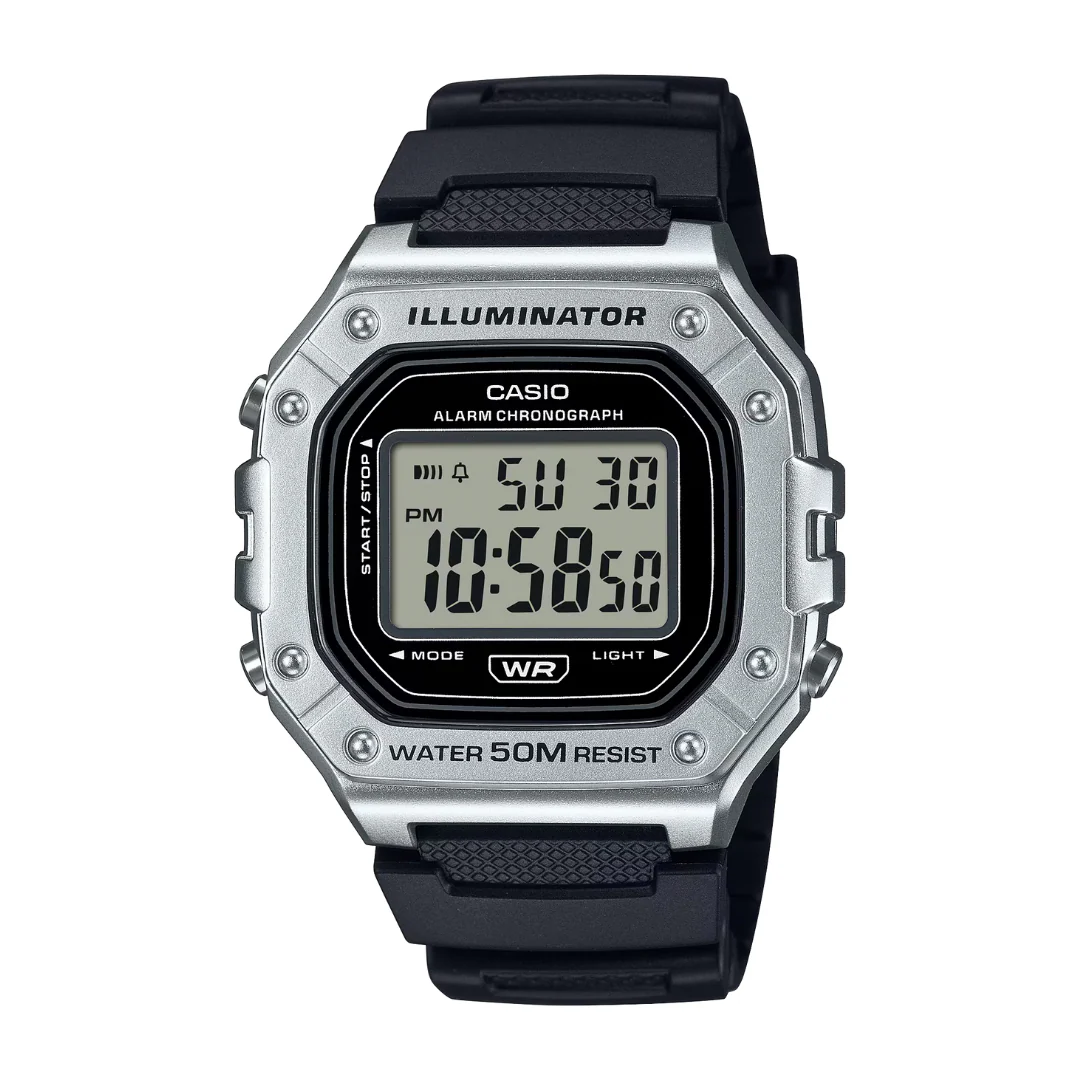 CASIO GENERAL W-218HM-7AVDF DIGITAL BLACK MEN WATCH