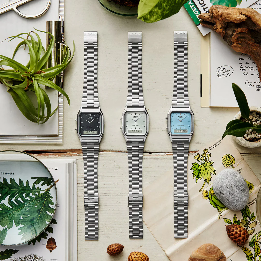 CASIO VINTAGE AQ-230A-7AMQYDF ANALOG-DIGITAL SILVER UNISEX WATCH - Image 12