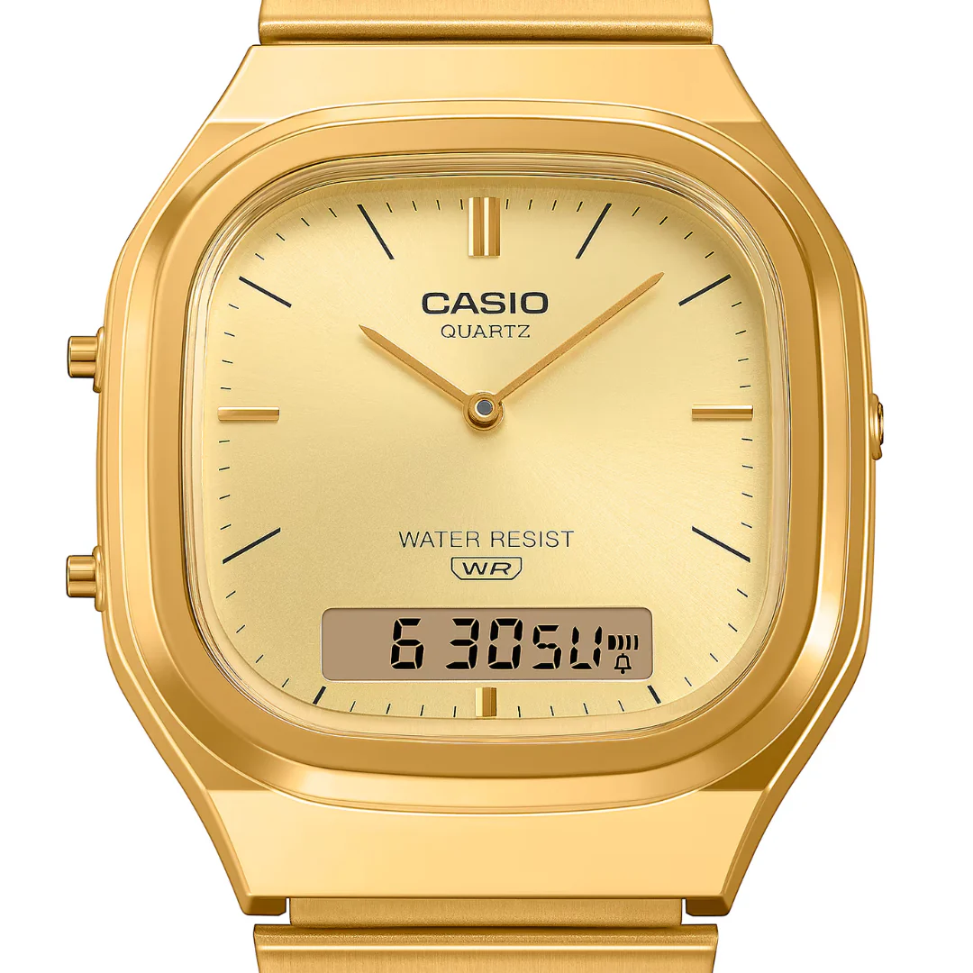 CASIO VINTAGE AQ-240EG-9ADF ANALOG-DIGITAL MEN WATCH - Image 4