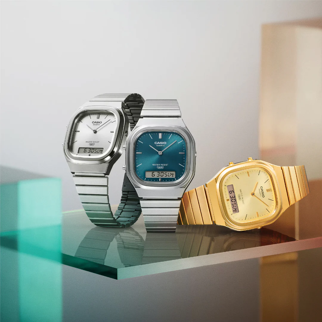 CASIO VINTAGE AQ-240EG-9ADF ANALOG-DIGITAL MEN WATCH - Image 7