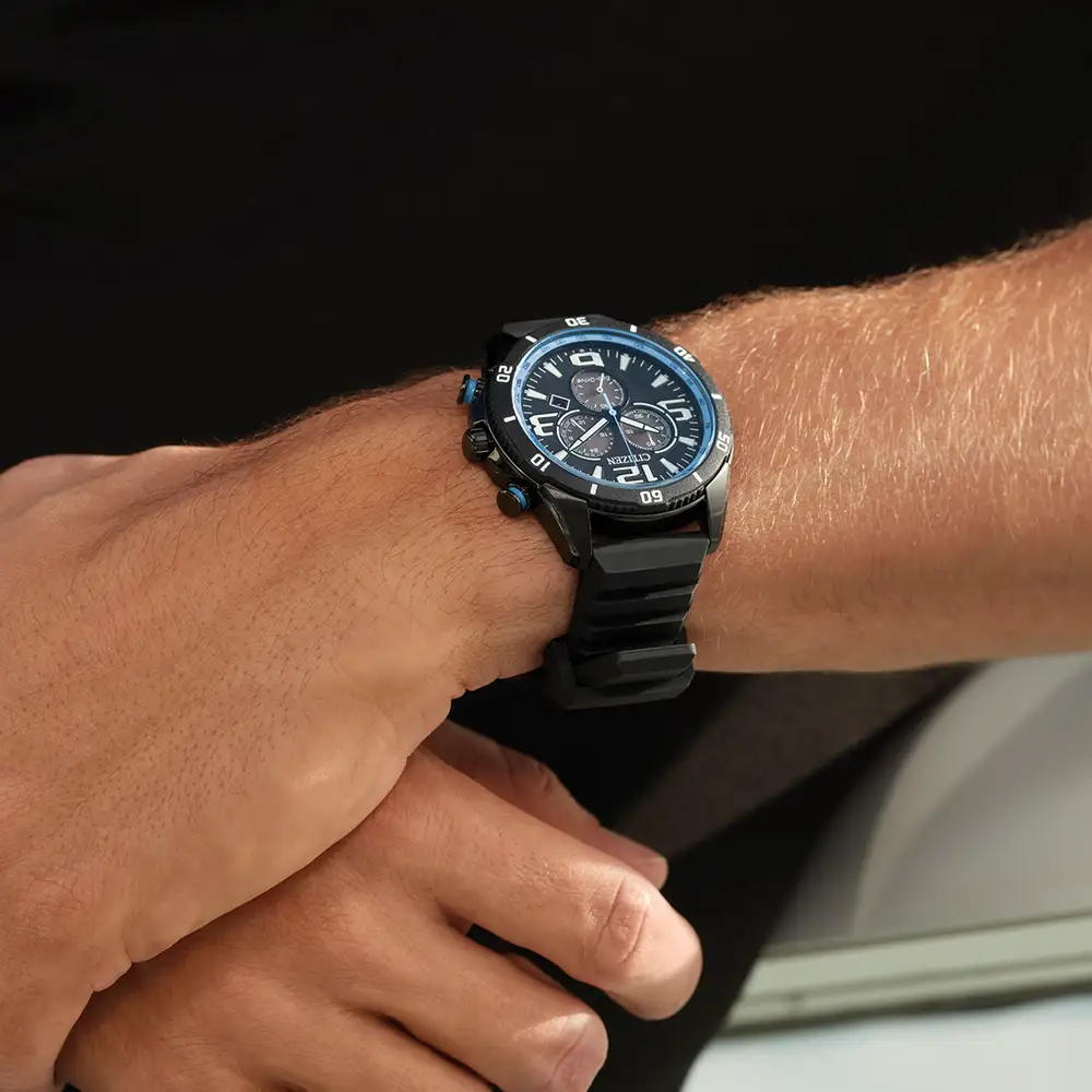 CITIZEN AT2587-02E ECO-DRIVE CHRONOGRAPH MEN WATCH - Image 3