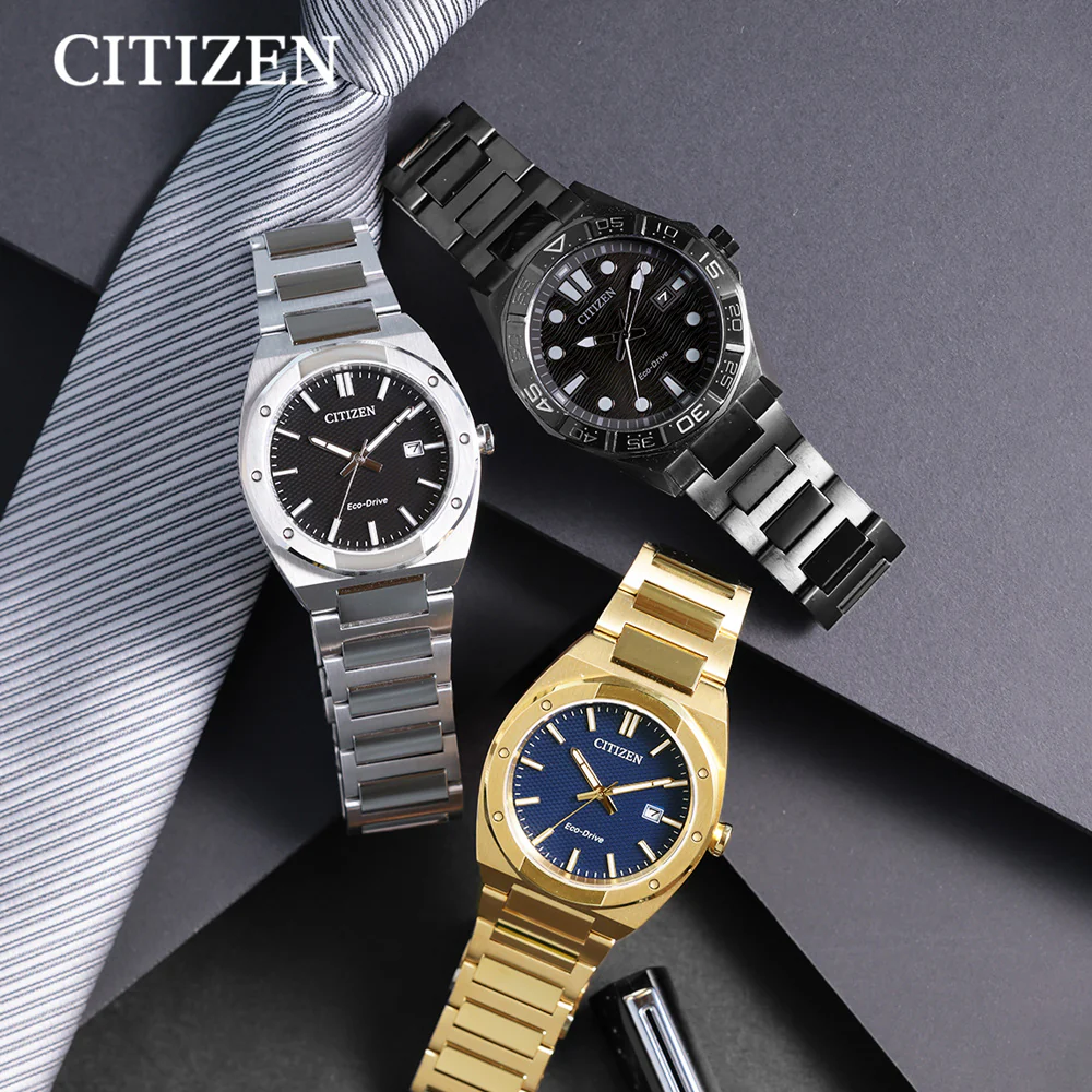 CITIZEN AW1855-52E ECO-DRIVE STAINLESS STEEL MEN WATCH - Image 3