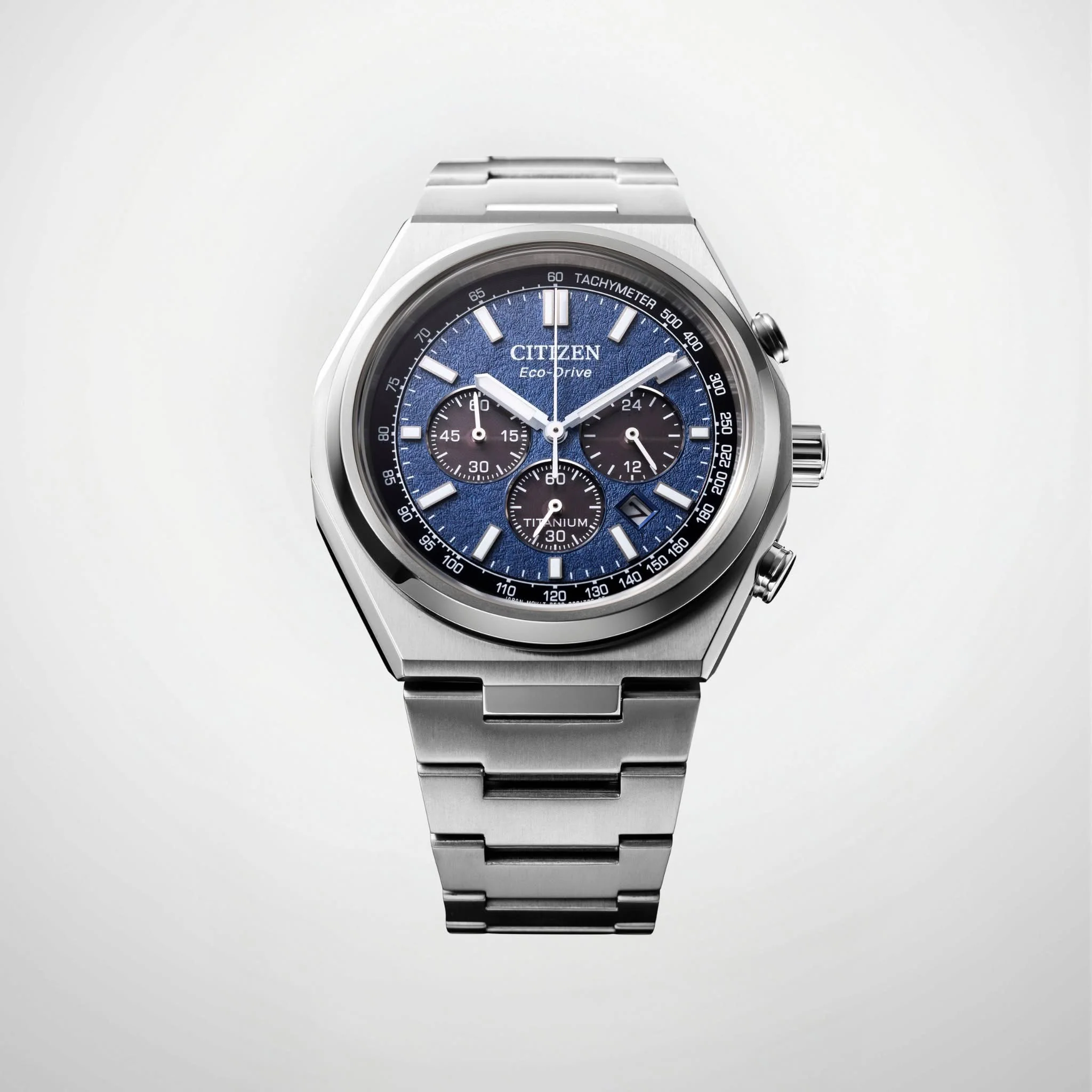 CITIZEN CA4610-85L SUPER TITANIUM ZENSHIN ECO-DRIVE CHRONOGRAPH MEN WATCH - Image 5
