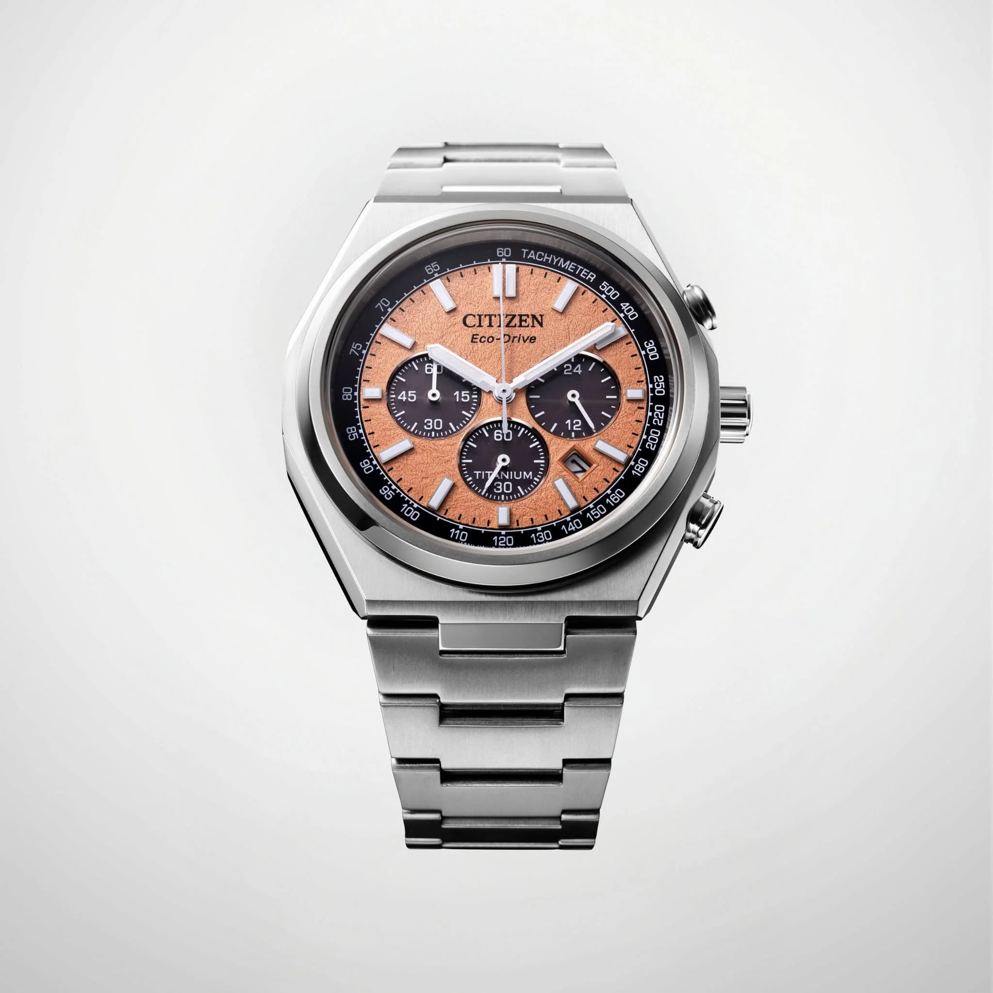 CITIZEN CA4610-85Z SUPER TITANIUM ZENSHIN ECO-DRIVE CHRONOGRAPH MEN WATCH - Image 5