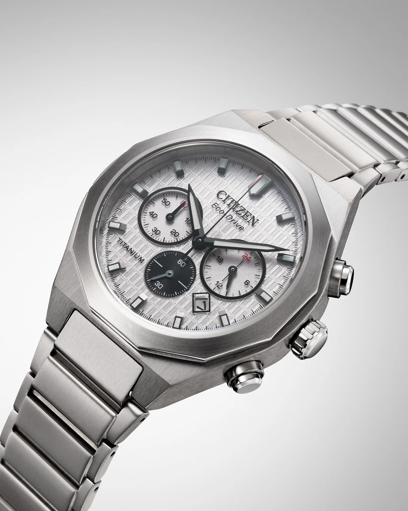 CITIZEN CA4690-51A SUPER TITANIUM ECO-DRIVE CHRONOGRAPH MEN WATCH - Image 3