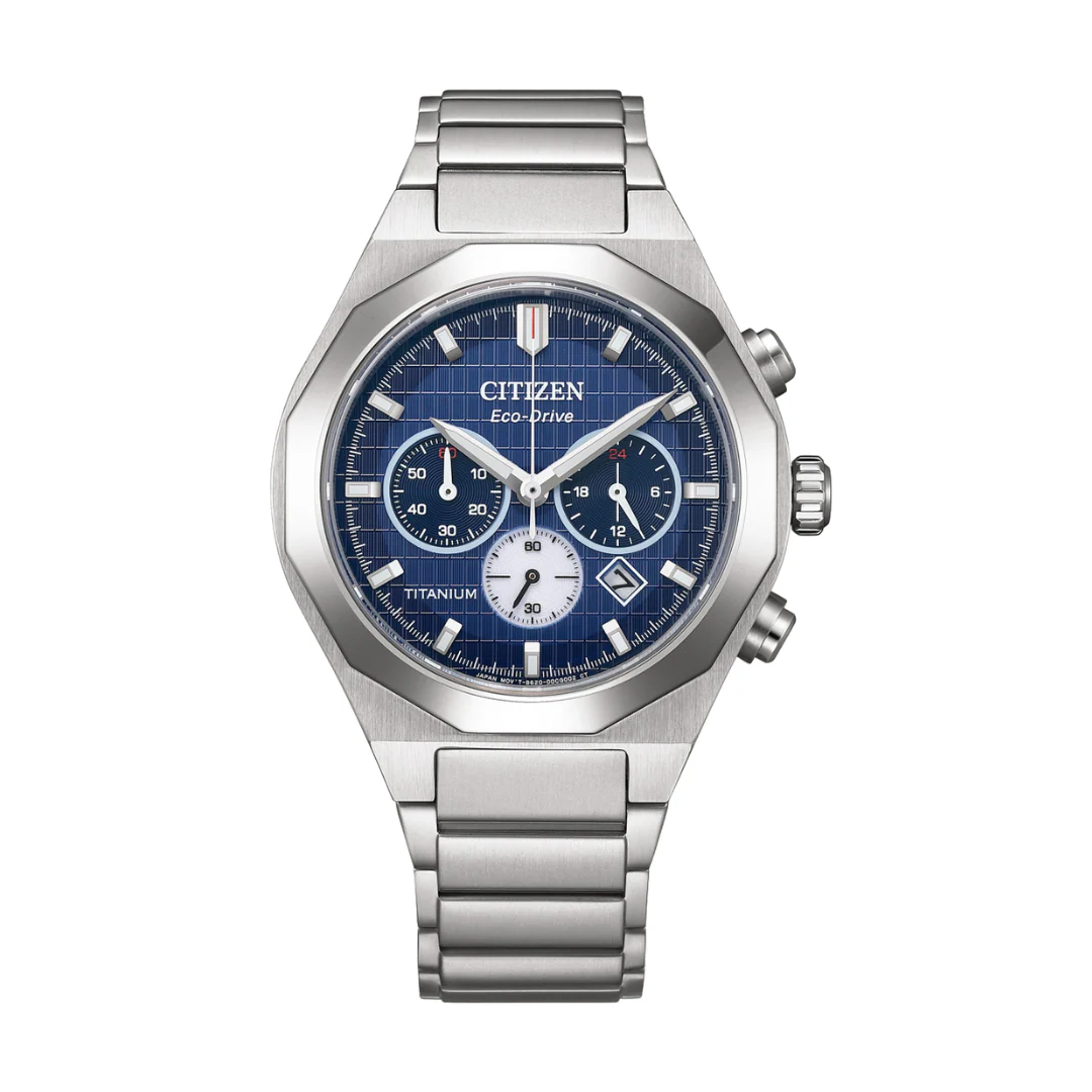 CITIZEN CA4691-59L SUPER TITANIUM ECO-DRIVE CHRONOGRAPH MEN WATCH