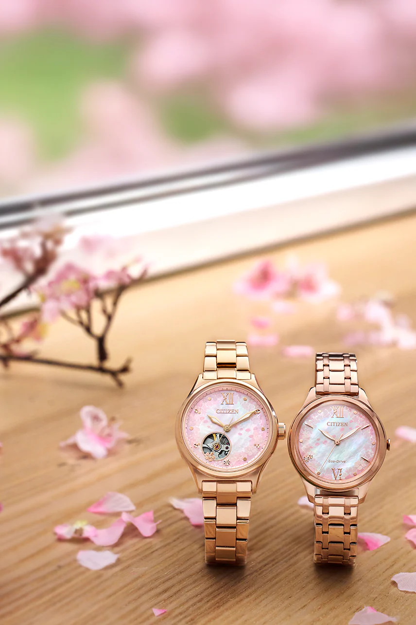 CITIZEN PC1017-96W SAKURA MECHANICAL LIMITED EDITION WOMEN WATCH - Image 4