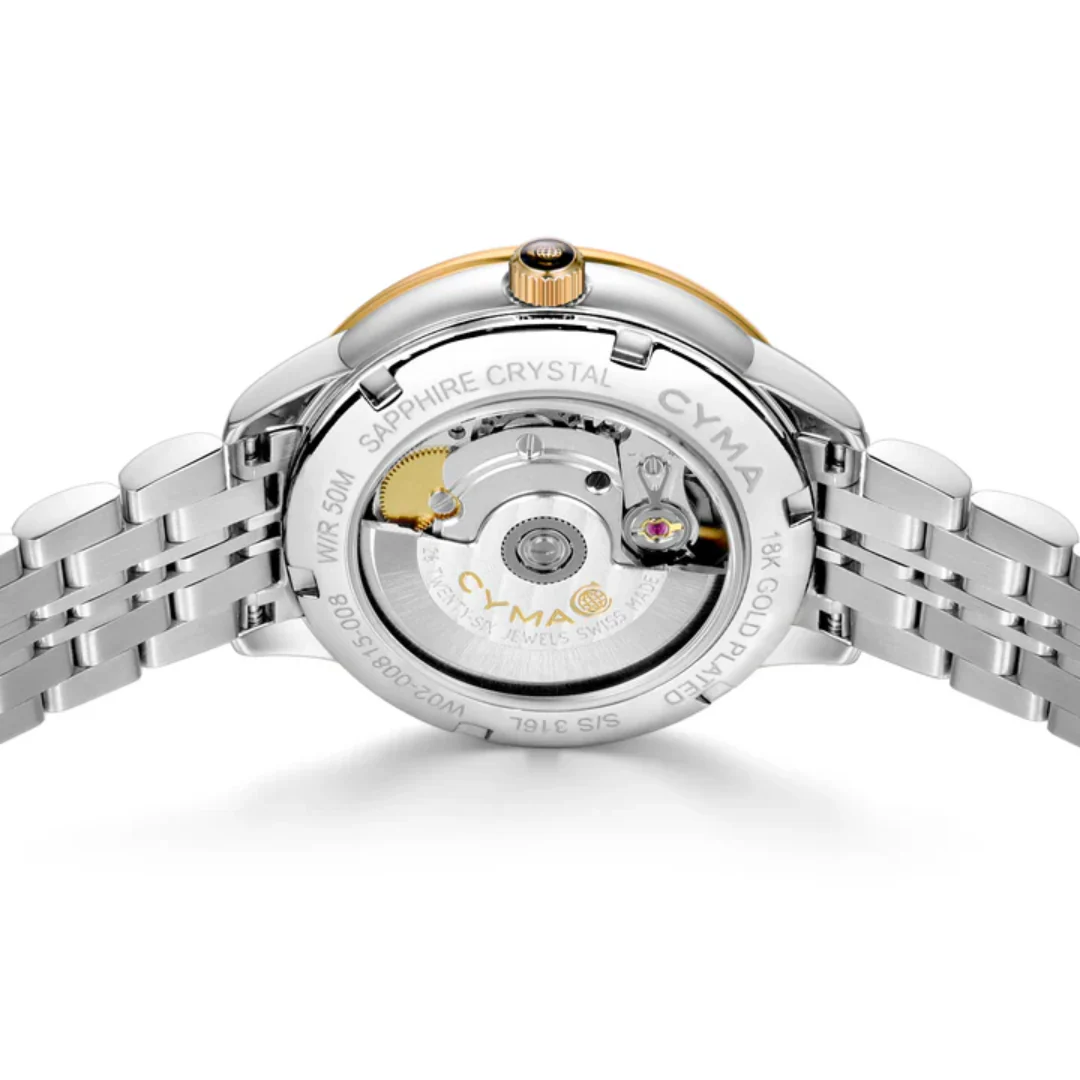 CYMA CHARISMA WOMEN'S SWISS AUTOMATIC WATCH — MOTHER-OF-PEARL & ROSE GOLD (W02-00815-008) - Image 3