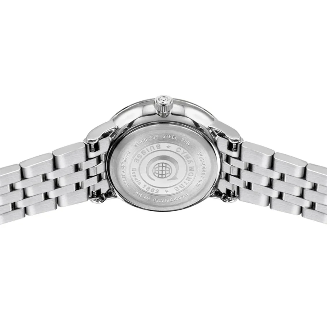 CYMA INTELLIGENTSIA WOMEN'S SWISS QUARTZ WATCH — SILVER (W02-00807-001) - Image 3