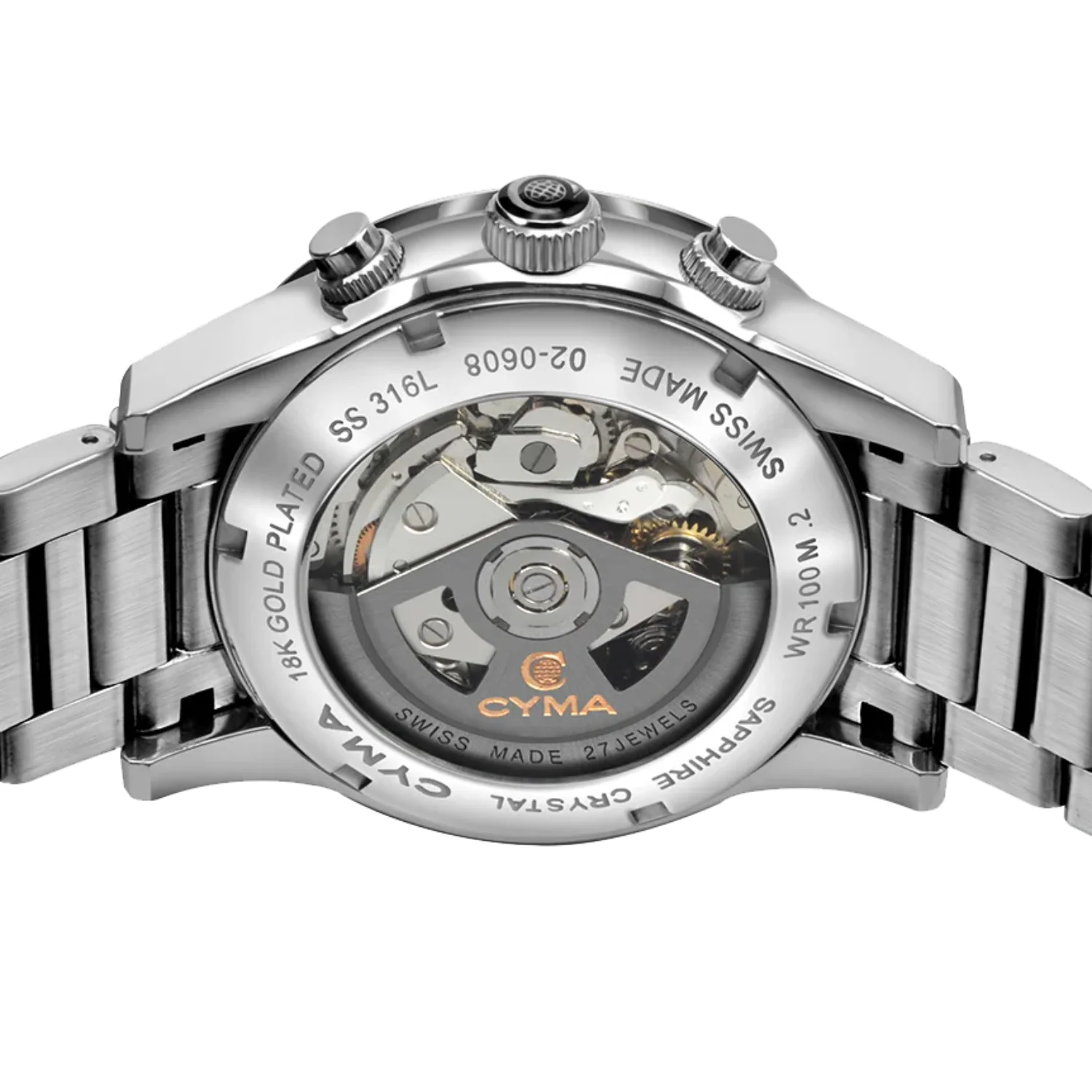 CYMA W02-00608-002 GRAND MAESTRO THE STEEL CROSS LIMITED EDITION AUTOMATIC CHRONOGRAPH MEN WATCH - Image 5