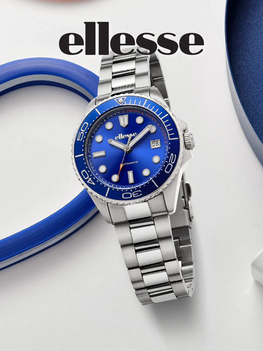 ELLESSE MASSIMO W03-00860-001 3 HANDS DATE AUTOMATIC MEN WATCH - Image 5