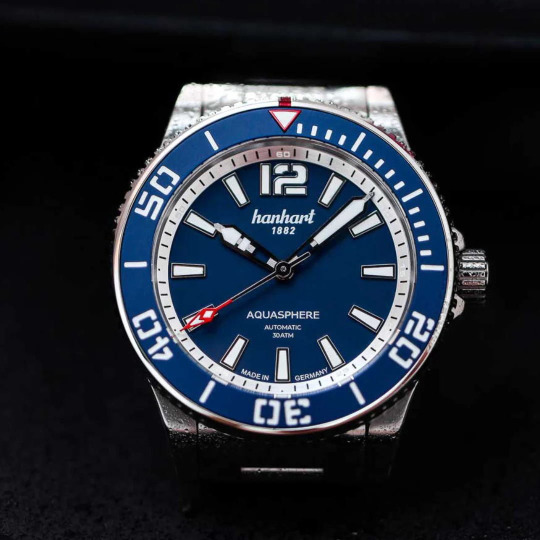 HANHART AQUASPHERE 772.270-6428 FREEFALL BLUE MEN WATCH - Image 4