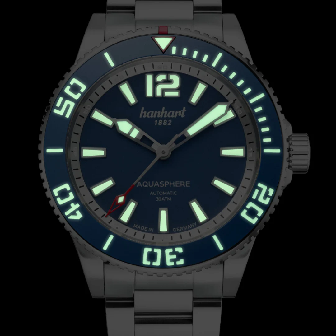 HANHART AQUASPHERE 772.270-6428 FREEFALL BLUE MEN WATCH - Image 7