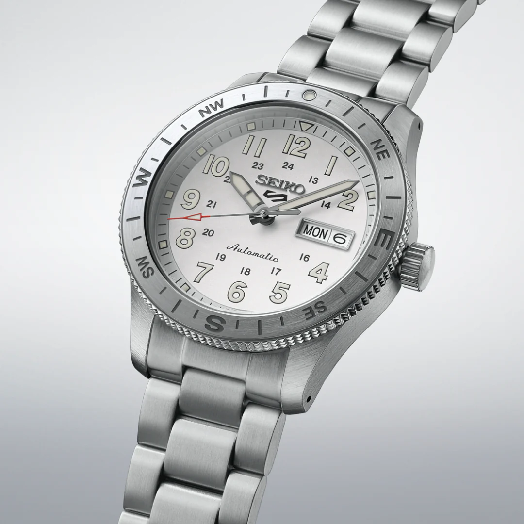 SEIKO 5 SPORTS HDB007K1 FIELD SILVER AUTOMATIC MEN WATCH - Image 6